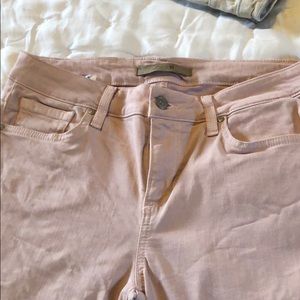 Joe’s Rose colored ankle jeans